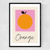 Orange Narrow Black Frame