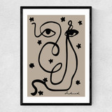 Abstract by Hali Igwelaezoh Narrow Black Frame