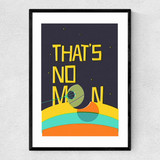 That's No Moon Narrow Black Frame