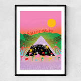 Glasto Narrow Black Frame