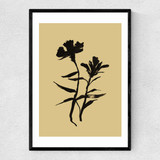 Mono Botanical 3 Narrow Black Frame