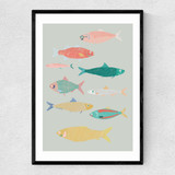 Fish Narrow Black Frame