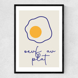 Oeuf Au Plat Narrow Black Frame