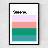 Serene EARTH Narrow Black Frame