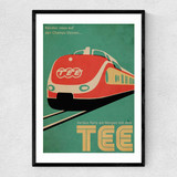 Trans-Europe Express Narrow Black Frame