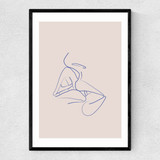 Le Kiss Narrow Black Frame