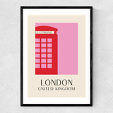 London Narrow Black Frame