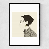 Fashion Portrait Narrow Black Frame