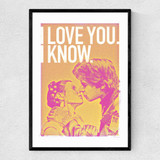 Han and Leia - Star Wars Narrow Black Frame