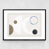 Abstract IX Narrow Black Frame