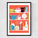 Let's Cook Narrow Black Frame