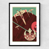 Offset X-Wing - Star Wars Narrow Black Frame