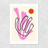 Abstract Flowers III Unframed Print