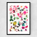 Cherry Blossoms 3 Narrow Black Frame