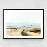 Country View Narrow Black Frame