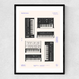 Synths Narrow Black Frame