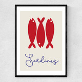 Sardines Narrow Black Frame