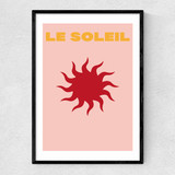 Le Soleil by Inoui Narrow Black Frame