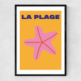La Plage Narrow Black Frame