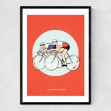 Tour De France Narrow Black Frame
