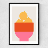Lemons by Bo Lundberg Narrow Black Frame