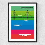 San Franscisco 61 Narrow Black Frame