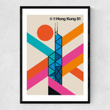 Hong Kong 81 Narrow Black Frame