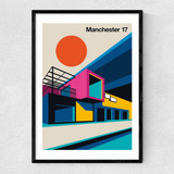Manchester 17 Narrow Black Frame