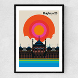 Brighton 23 Narrow Black Frame