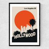 Hollywood 89 Narrow Black Frame