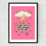 Stars In My Sky Narrow Black Frame