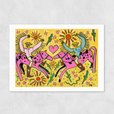 Texas Sweethearts Unframed Print