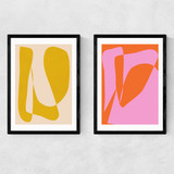 Minimalist Yellow and Pink