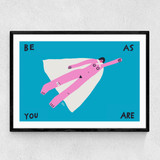 Be As You Are Narrow Black Frame