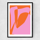 Broken Heart Narrow Black Frame