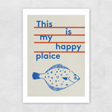 Happy Plaice Unframed Print