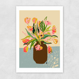 Tulips Vase Unframed