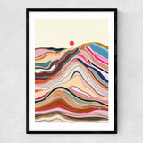 Spring Sun Narrow Black Frame