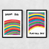 Dream and Play Narrow Black Frame