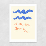 Sun Sea You & Me Unframed