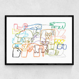 All Together Narrow Black Frame