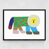 Flash Lion Narrow Black Frame
