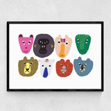 Wild Combination Narrow Black Frame