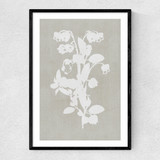 Botanical Illustration IV Narrow Black Frame