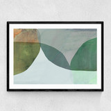 Earthenware Surfaces Narrow Black Frame