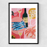 Shrimps and Sardines Narrow Black Frame