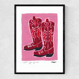 Cowboy Boots Narrow Black Frame