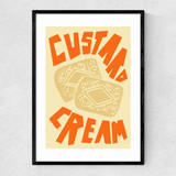 Custard Cream Narrow Black Frame