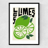 Les Limes Narrow Black Frame
