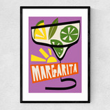Margarita Purple Narrow Black Frame